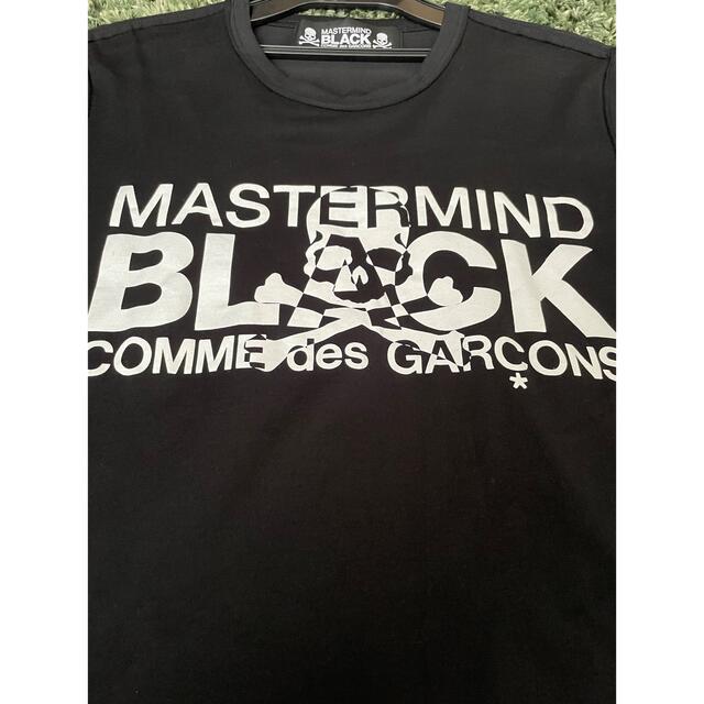 mastermind JAPAN(マスターマインドジャパン)の未使用品　マスターマインド　ブラック　コムデギャルソン　コラボ　レア　Tシャツ メンズのトップス(Tシャツ/カットソー(半袖/袖なし))の商品写真