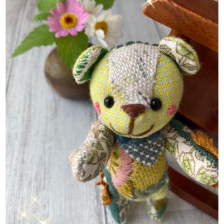 ミナペルホネン(mina perhonen)のミナペルホネン☆ハンドメイド☆ミニクマちゃん(ぬいぐるみ)