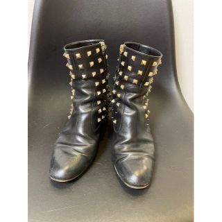 VALENTINO - 良品⭐︎ヴァレンティノ　スタッズ付きショートブーツ　ブラック