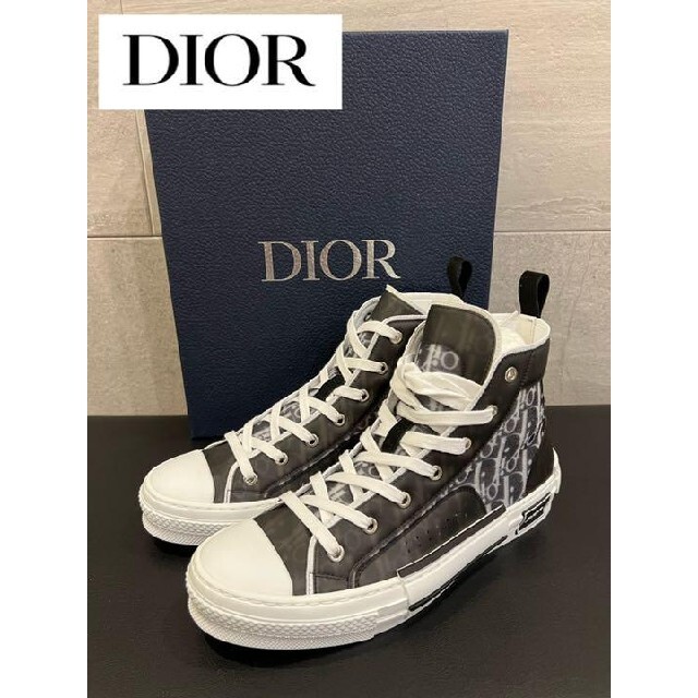 Christian Dior - DIOR ディオール　ハイカット　スニーカー　シューズ　靴　新品　オブリーク