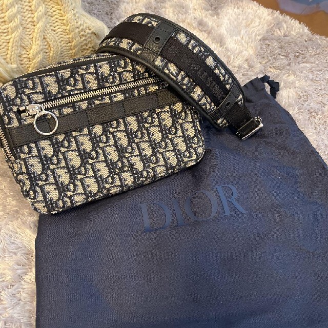 Christian Dior - 美品ディオール　ショルダーバッグオブリークSAFARI メッセンジャー