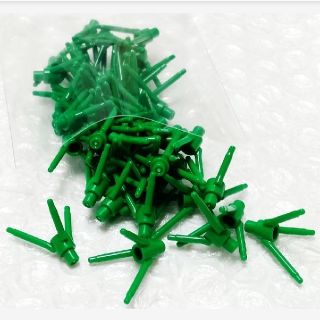 レゴ(Lego)の50個　新品　LEGO フラワーステム　レゴ　緑　グリーン　花　葉っぱ　葉　茎(積み木/ブロック)