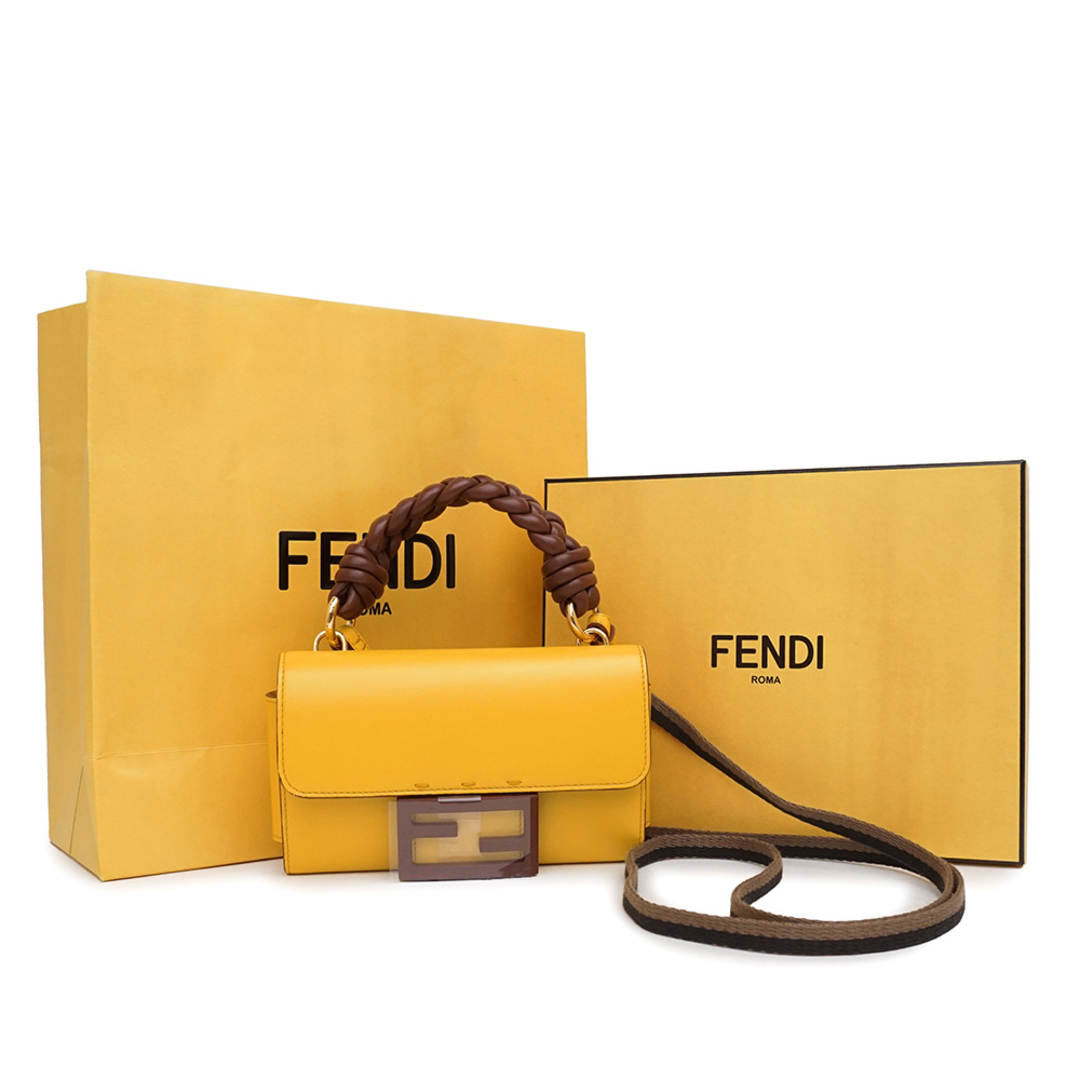 195cmショルダー長さフェンディ FENDI ラムスキン レザー バケット カバー スマートフォンケース  iPhone 12Pro イエロー 7AS007AGL3F1EYM（新品・未使用品）