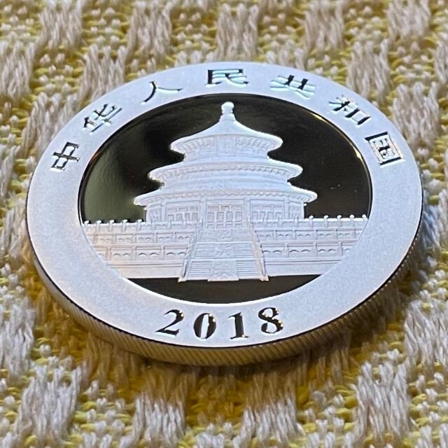 2018年 純銀 パンダ銀貨 30g 中国 10元 シルバーコイン