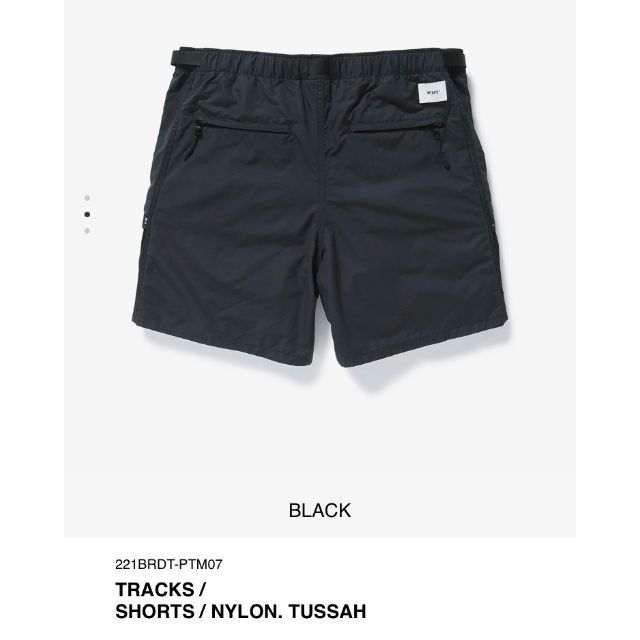 W)taps - BLACK XL 22SS WTAPS TRACKS / SHORTS / NYの通販 by og's