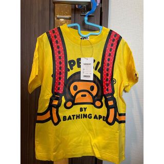 アベイシングエイプ(A BATHING APE)のBAPE KIDS MILO リュークTシャツ　サンプル品　イェーロウ120cm(Tシャツ/カットソー)