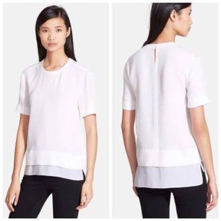 ヘルムートラング(HELMUT LANG)の Helmut Lang ヘルムートラング　シルクドッキングプルオーバー(Tシャツ/カットソー(半袖/袖なし))