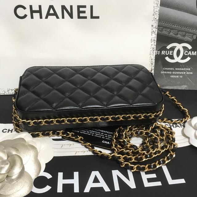 超美品ヴィンテージCHANELシャネルチェーンウォレット