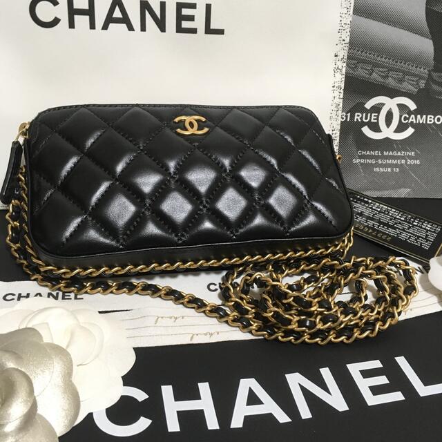 新品未使用 CHANEL シャネル ボーイシャネル チェーンウォレット 30