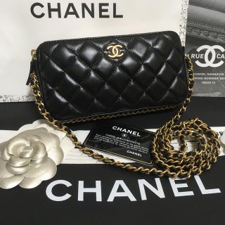 シャネル(CHANEL)の専用♡超美品★ シャネル チェーン ウォレット ブラック 30番台 正規品(ショルダーバッグ)