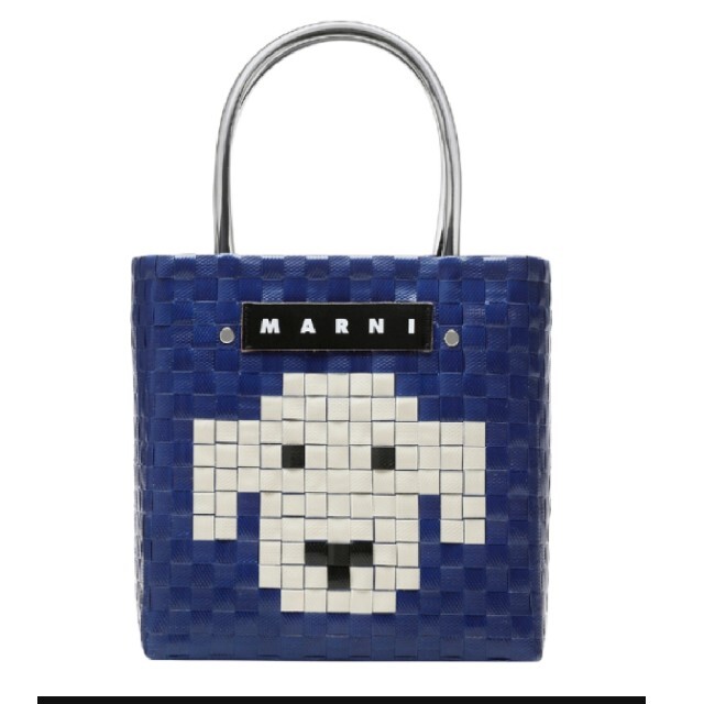 クリームドッグMARNI トートバッグ 犬 クリーム　ドッグ