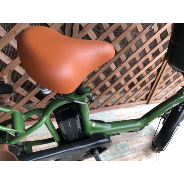 緑入荷しました 電動自転車 子供乗せ グリーン ヤマハ 20インチ