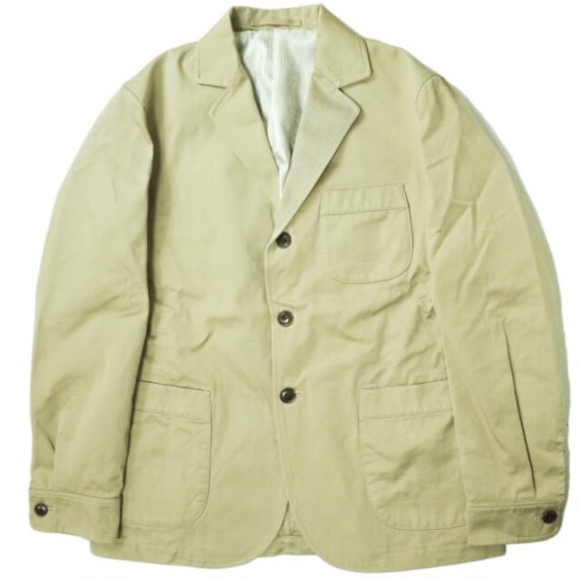 MOJITO x BEAMS PLUS モヒート ビームスプラス 別注 日本製 RITZ JACKET リッツジャケット M ベージュ コットンツイル 3B テーラード アウター【MOJITO × BEAMS PLUS】