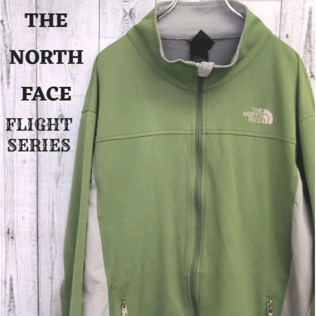 THE NORTH FACE(ザノースフェイス)のUS規格ノースフェイスフライトシリーズグリーン緑3L古着ブルゾン メンズのジャケット/アウター(ブルゾン)の商品写真