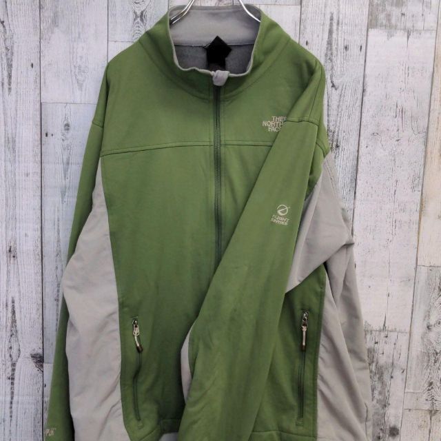 THE NORTH FACE(ザノースフェイス)のUS規格ノースフェイスフライトシリーズグリーン緑3L古着ブルゾン メンズのジャケット/アウター(ブルゾン)の商品写真