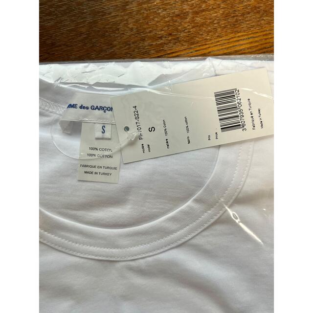 COMME des GARCONS(コムデギャルソン)の新品 コムデギャルソンシャツ オーバーサイズ Tシャツ 白 Sサイズ 2022 メンズのトップス(Tシャツ/カットソー(半袖/袖なし))の商品写真