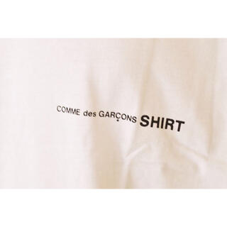 【新品未使用】コムデギャルソンシャツ オーバーサイズ ロゴTシャツ 白 S