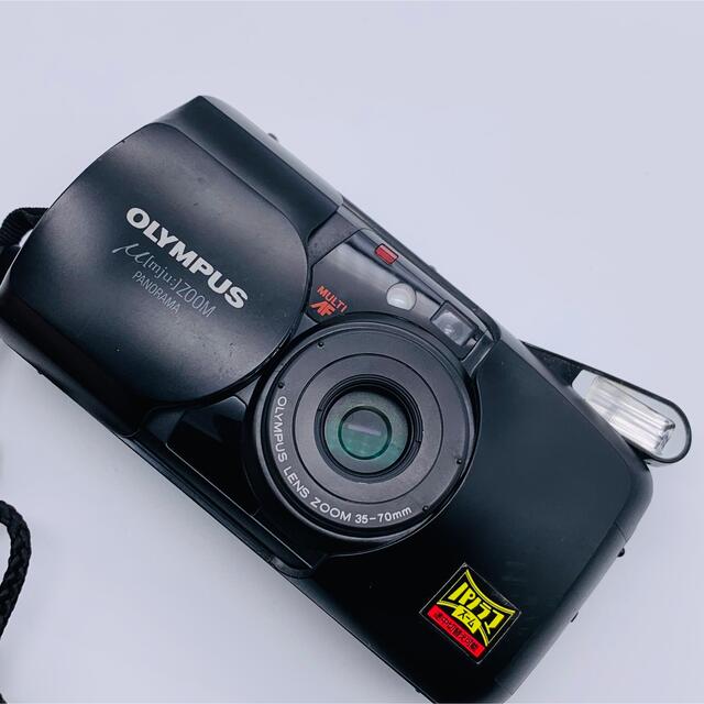 OLYMPUS(オリンパス)の【動作品】 OLYMPUS μ mju zoom　panorama美品 スマホ/家電/カメラのカメラ(フィルムカメラ)の商品写真