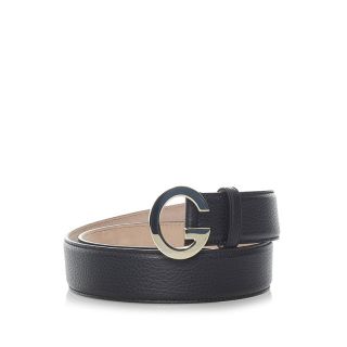 超美品 GUCCI グッチ レザーベルト 80 正規品 メンズ キャンパス柄
