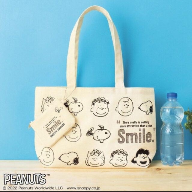 PEANUTS(ピーナッツ)のスヌーピー　トートバッグ　ミニポーチ レディースのバッグ(トートバッグ)の商品写真