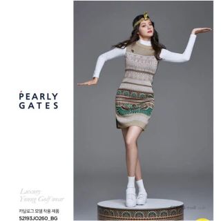 パーリーゲイツ(PEARLY GATES)のパーリーゲイツ  レディース 韓国　ワンピース　美品❗️(ウエア)