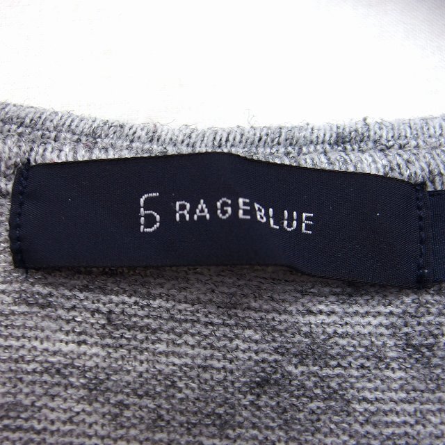 RAGEBLUE(レイジブルー)のレイジブルー RAGEBLUE ニット カットソー Vネック 長袖 総柄 M メンズのトップス(ニット/セーター)の商品写真
