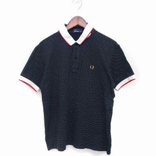 フレッドペリー(FRED PERRY)のフレッドペリー FRED PERRY ポロシャツ 半袖 ドット柄 ロゴマーク 黒(ポロシャツ)