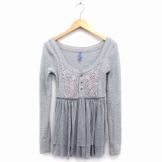 フリーピープル(Free People)のフリーピープル Free People ワンピース フレア ミニ Vネック(ミニワンピース)