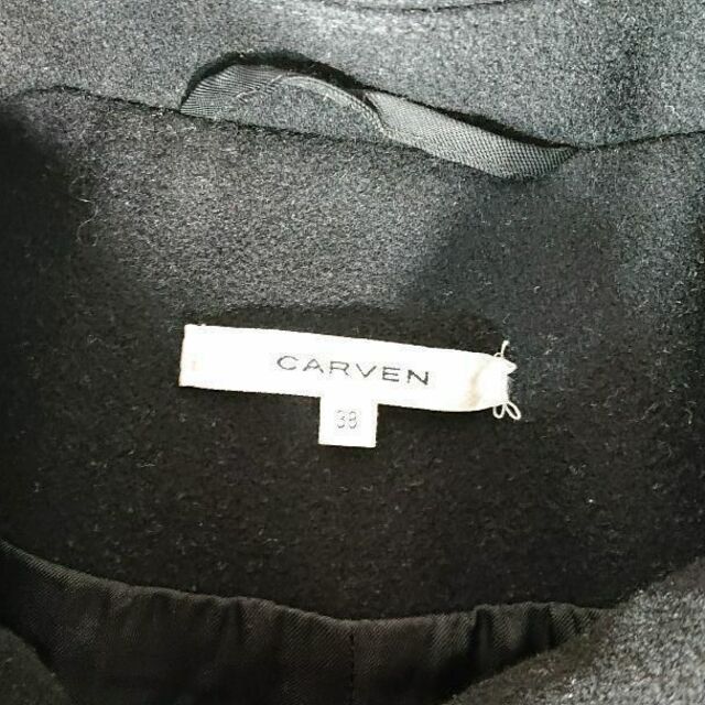 CARVEN(カルヴェン)のCARVEN デザイナーズジャケット ブラック系 38 ヴィンテージウール レディースのジャケット/アウター(ブルゾン)の商品写真