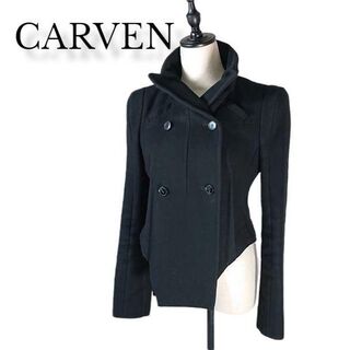 カルヴェン(CARVEN)のCARVEN デザイナーズジャケット ブラック系 38 ヴィンテージウール(ブルゾン)