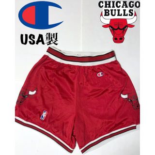 チャンピオン(Champion)のBULLS ブルズ ハーフパンツ USA製 チャンピオン 80s 90s(ショートパンツ)