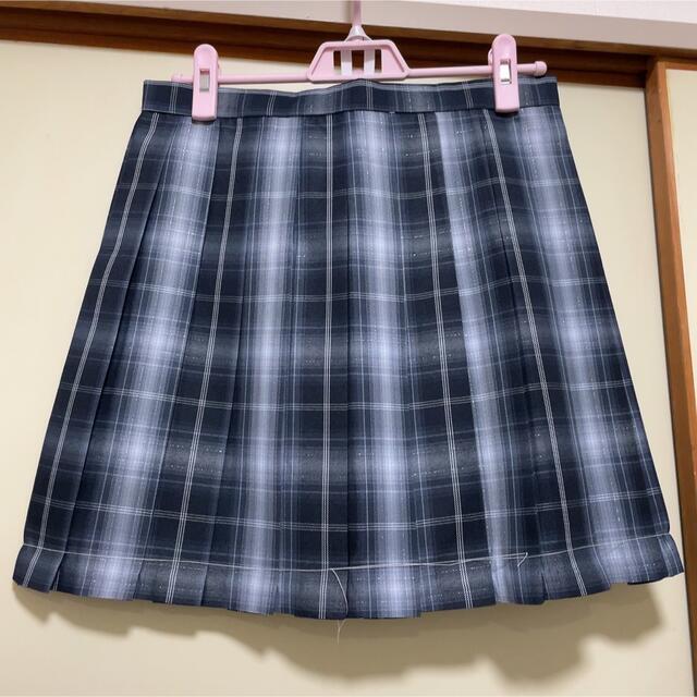 【新品270XL】リボンつき　なんちゃって制服スカート　チェックスカート レディースのスカート(ミニスカート)の商品写真
