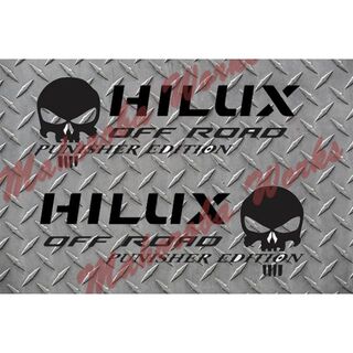 HILUX パニッシャーエディション　カッティングステッカー　２枚セット(その他)