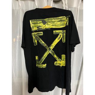 オフホワイト(OFF-WHITE)のオフホワイト Tシャツ バックペイント イエロー クロスアロー(Tシャツ/カットソー(半袖/袖なし))