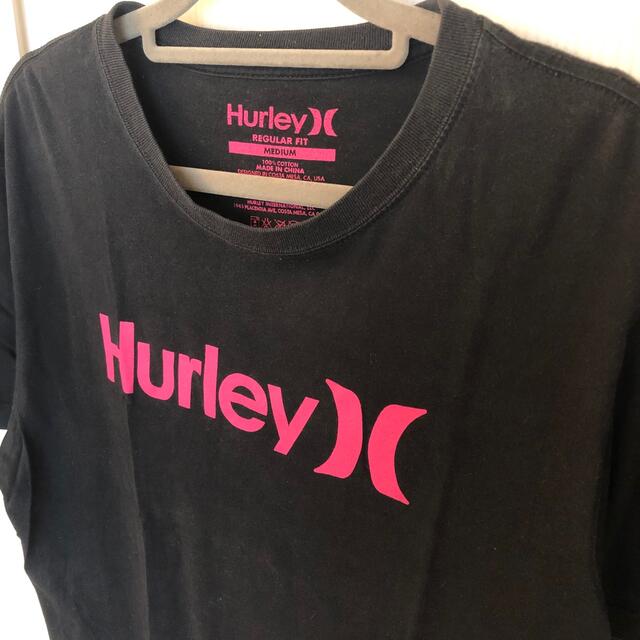 Hurley(ハーレー)のHurley 黒Tシャツ メンズ 半袖 ハーレー ピンク メンズのトップス(Tシャツ/カットソー(半袖/袖なし))の商品写真