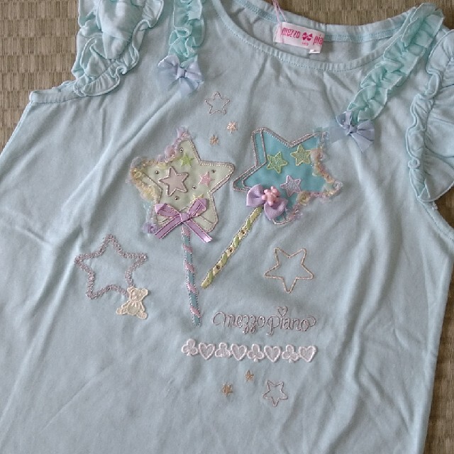 mezzo piano(メゾピアノ)のメゾピアノ　ノースリーブ キッズ/ベビー/マタニティのキッズ服女の子用(90cm~)(Tシャツ/カットソー)の商品写真