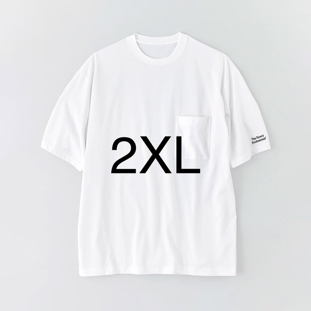 XXL 2XL ennoy POCKET T-SHIRTS WHITE