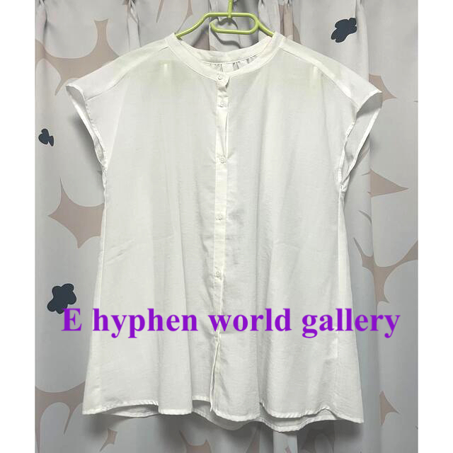 E hyphen world gallery(イーハイフンワールドギャラリー)のE hyphen world gallery ブラウス シャツ イーハイフン レディースのトップス(シャツ/ブラウス(半袖/袖なし))の商品写真