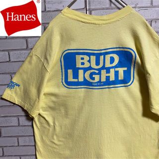 ヘインズ(Hanes)の80s 古着 ヘインズUSA製 シングルステッチ バックプリント ゆるだぼ(Tシャツ/カットソー(半袖/袖なし))