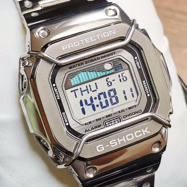 G-SHOCK GLX-5600 フルメタルカスタム + ワイヤーガード