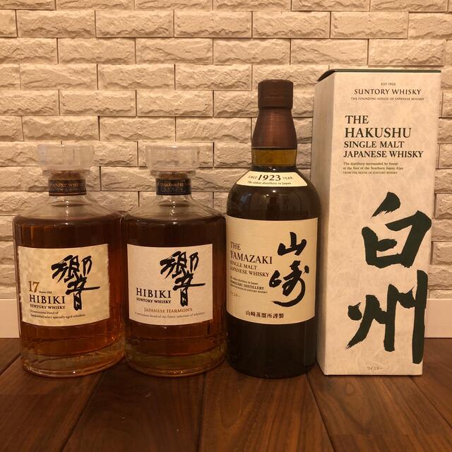 響17年　響JH   山崎NV  白州NV  各700ml   4本セット食品/飲料/酒