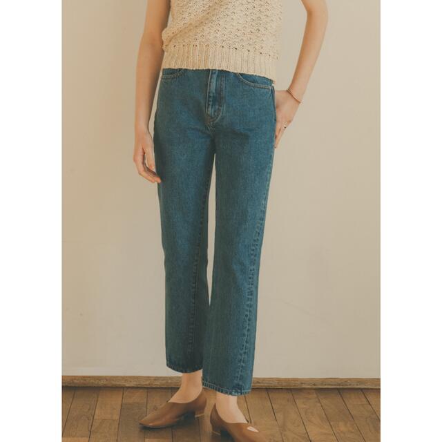 CLANE J/W SLIM ANKLE PANTS ブルー