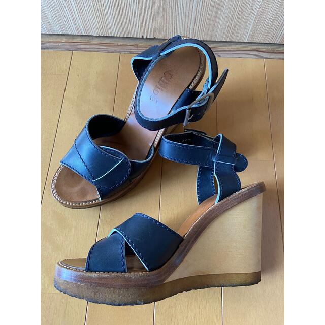 Chloe - Chloe クロエ ウェッジサンダルの通販 by tico|クロエならラクマ
