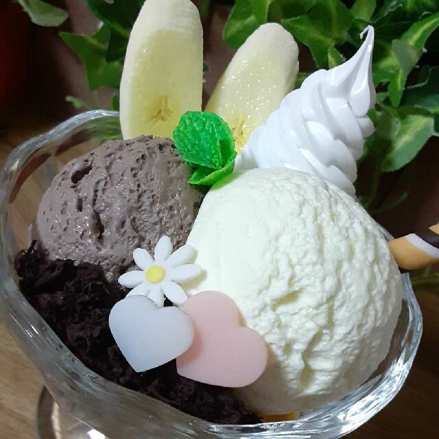 チョコバナナパフェ*フェイクスイーツ*食品サンプル
