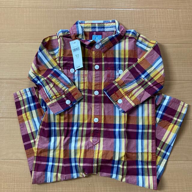 babyGAP(ベビーギャップ)の新品未使用　GAP ロンパース　シャツ　80※シャツ、ベビー服、サロペット キッズ/ベビー/マタニティのベビー服(~85cm)(ロンパース)の商品写真