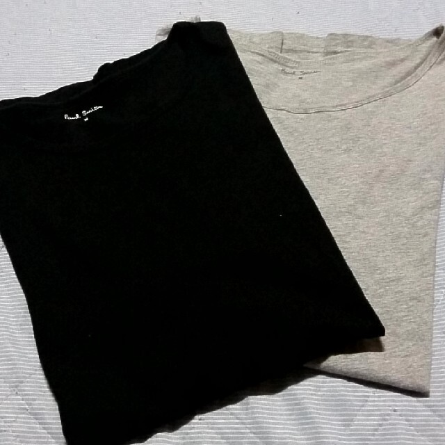 Paul Smith(ポールスミス)のポールスミス ２枚組 Mサイズ  グレー & 黒 Tシャツ メンズのトップス(Tシャツ/カットソー(半袖/袖なし))の商品写真