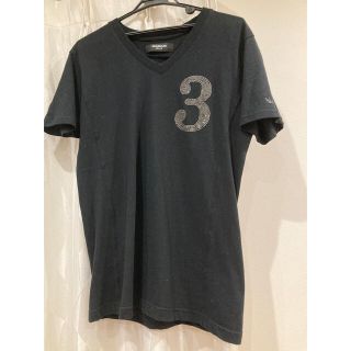 ウノピゥウノウグァーレトレ(1piu1uguale3)の黒　Tシャツ(Tシャツ/カットソー(半袖/袖なし))