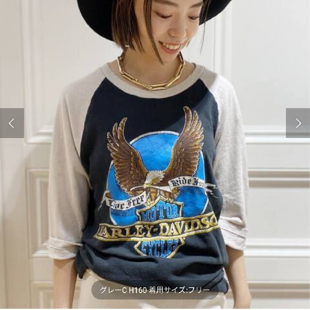 L'Appartement DEUXIEME CLASSE(アパルトモンドゥーズィエムクラス)のMADE WORN  ラグランスリーブＴシャツ レディースのトップス(Tシャツ(長袖/七分))の商品写真