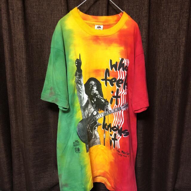 【最高デザイン】80s〜90sボブマーリー　フルーツオオブザルーム　tシャツ