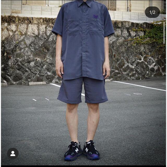 Needles(ニードルス)のNeedles S/S WORK SHIRT+BASKETBALL SHORT メンズのトップス(シャツ)の商品写真